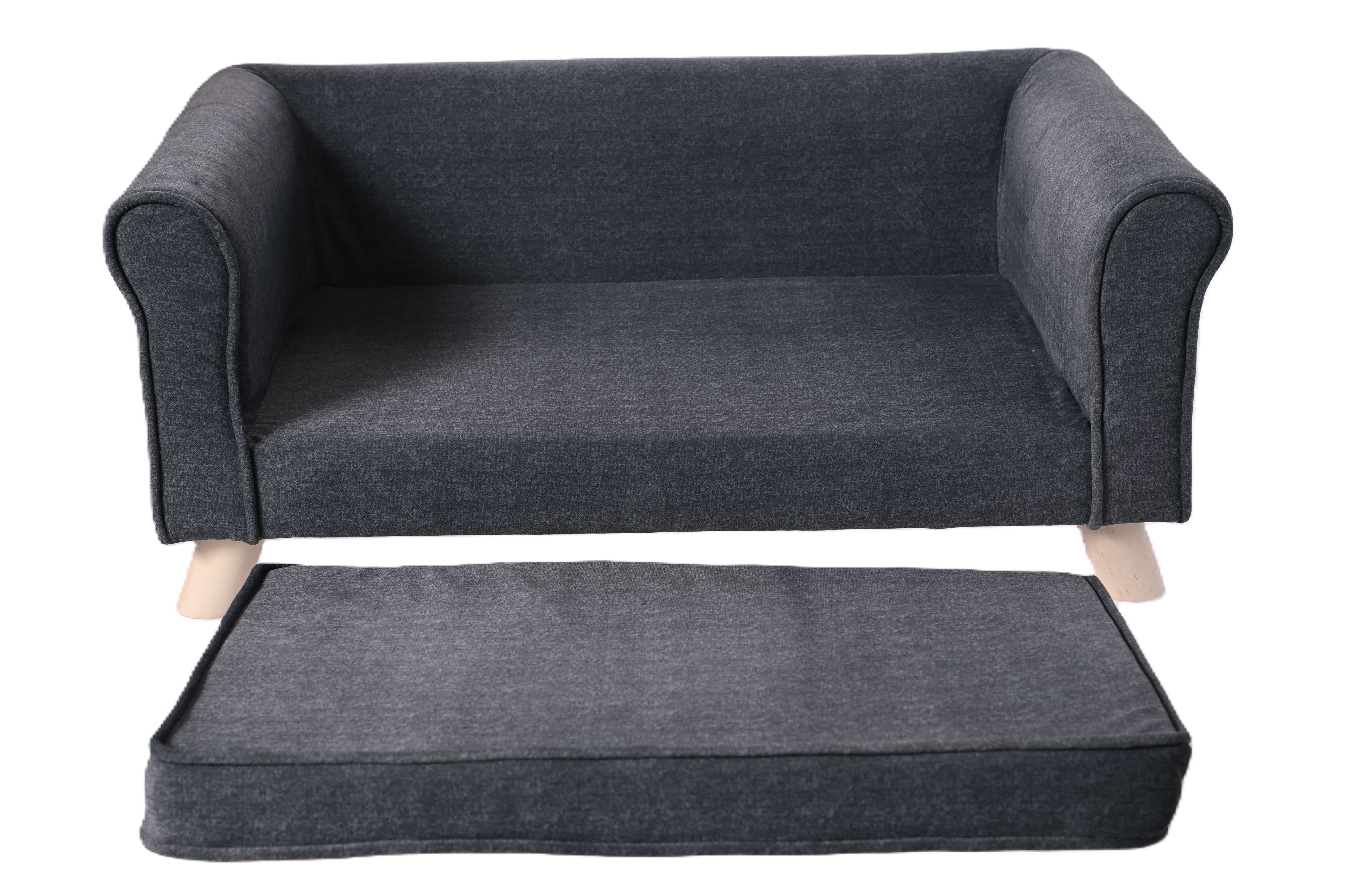 Leeby - Canap&eacute; Deluxe Gris Royal pour Chien - 52x82x27cm Image num&eacute;ro 4