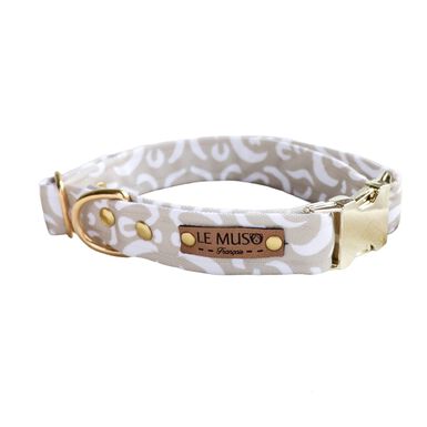 Le Muso - Collier Nougat Beige pour Chiens