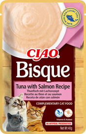 Inaba - Friandises Bisque Recette au Thon et Saumon pour Chats - 40g