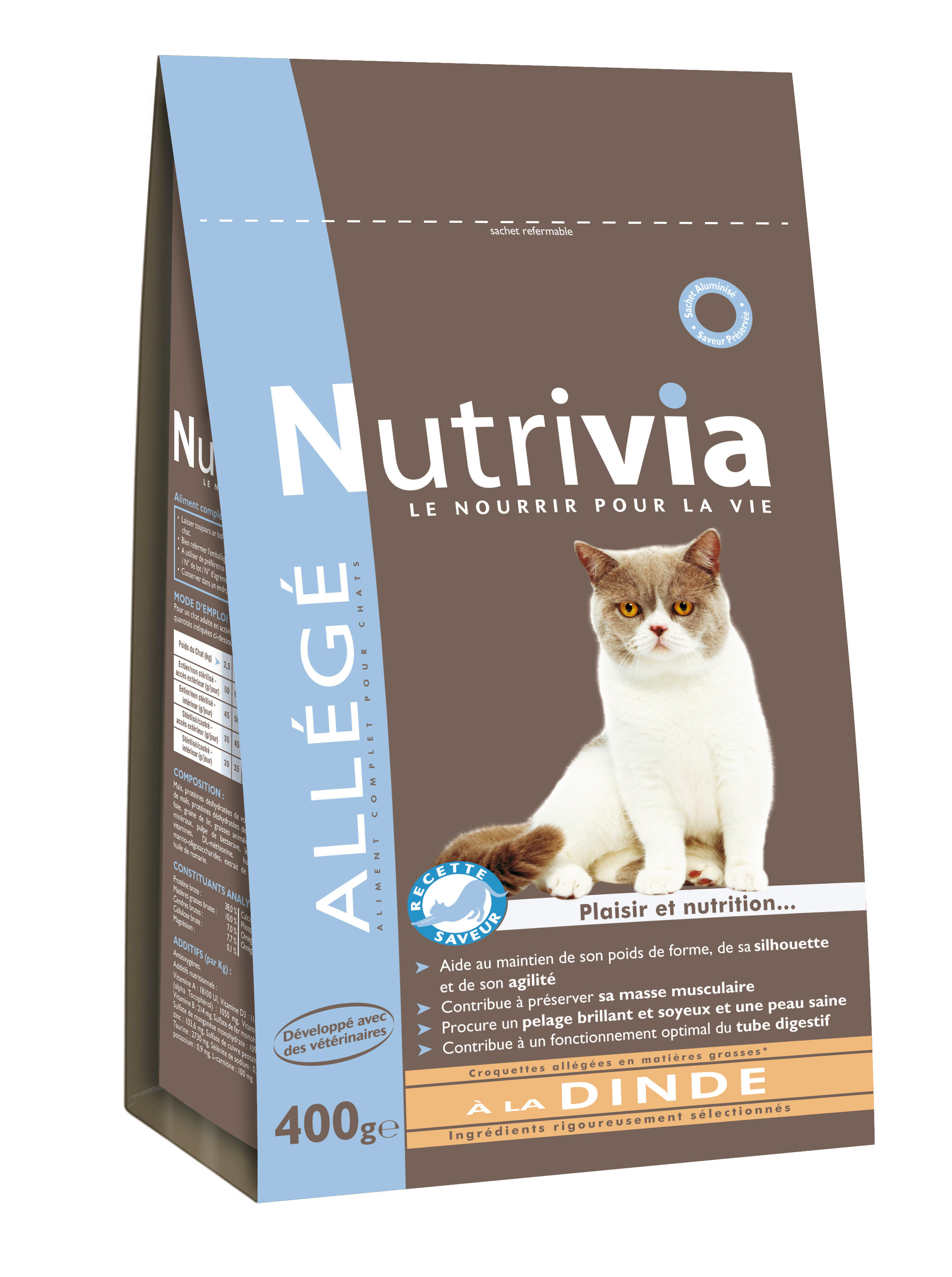 Nutrivia - Croquettes All&eacute;g&eacute;es &agrave; la Dinde pour Chat Image num&eacute;ro 1