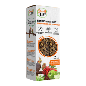 Small Life - Snacks aux Fruits pour Ins&eacute;parables et Calopsittes - 180g