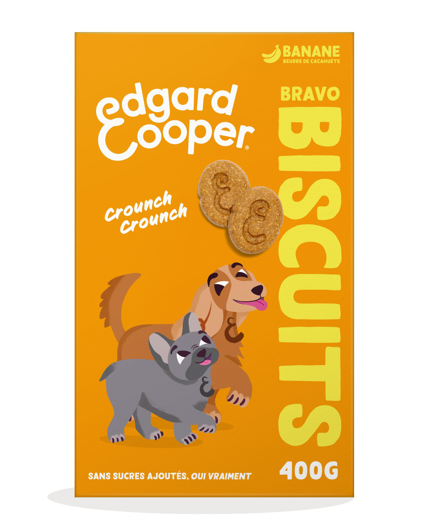 Edgard & Cooper - Biscuits Adulte Banane et Beurre de Cacahu&egrave;te - 400g Image num&eacute;ro 1
