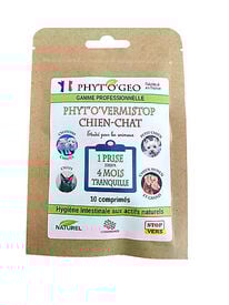Phytogeo - Vermifuge Naturel 10 Comprimés pour Chiens et Chats