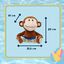 Summer Vibes - Peluche Singe Dolce Vita pour Chiens - 27cm Indicateur image num&eacute;ro 4