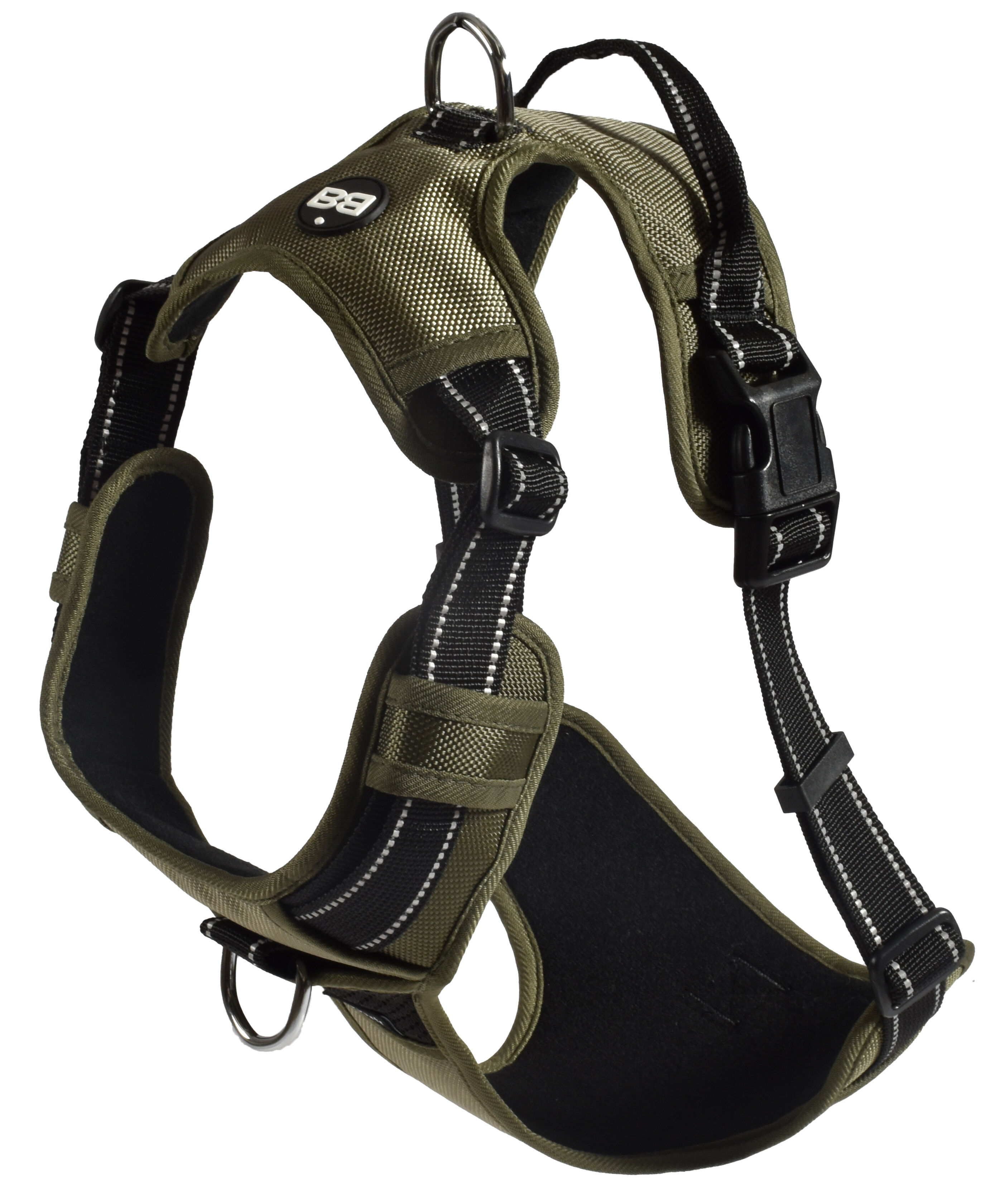 Bobby - Harnais Rando Walk Kaki pour Chiens - S Image num&eacute;ro 1