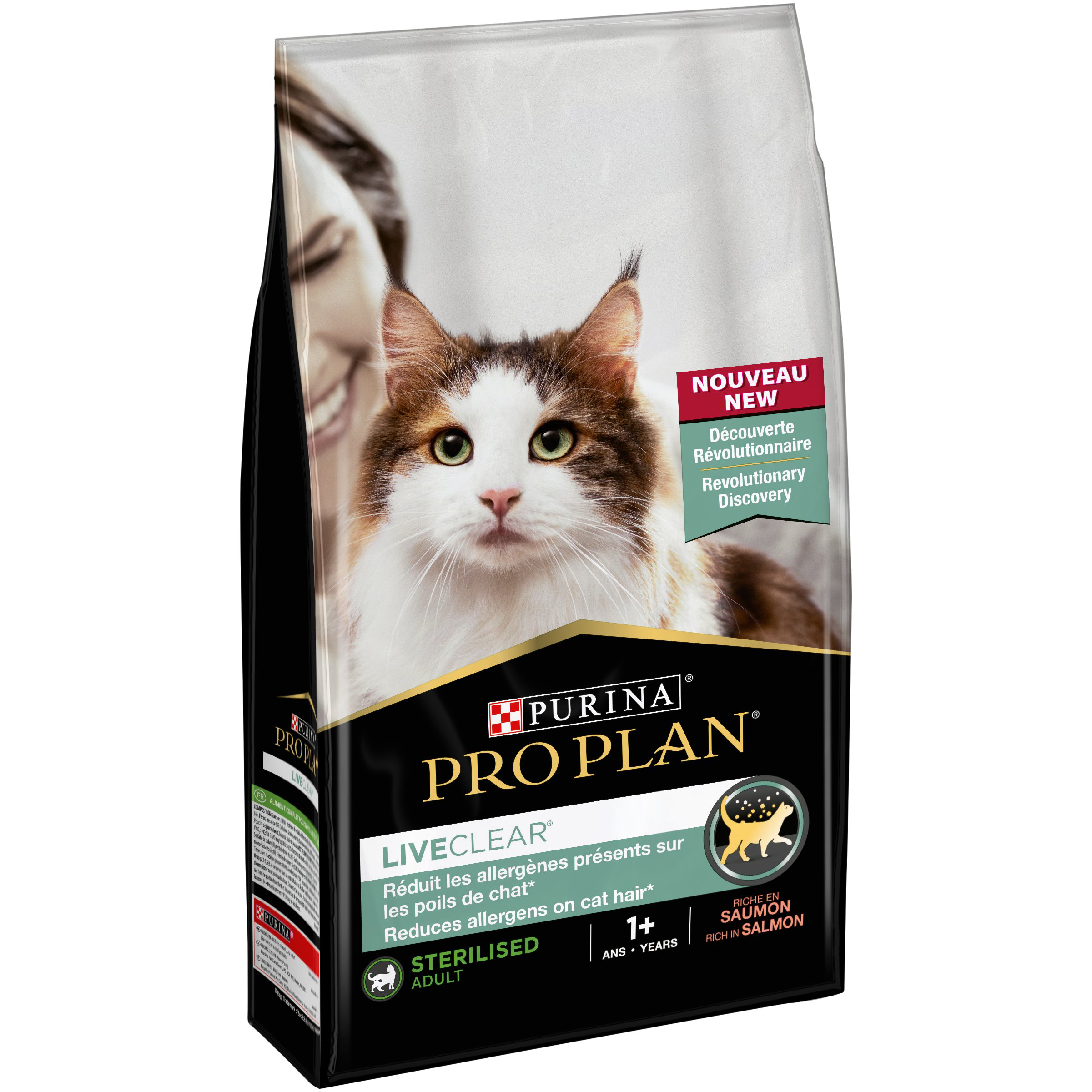 Pro Plan - Croquettes LiveClear +1 St&eacute;rilis&eacute; Saumon pour Chat - 1,4Kg Image num&eacute;ro 1