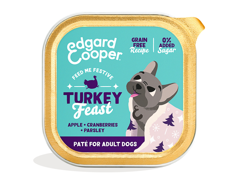 Edgard & Cooper - Barquette Humide Festive pour Chiens - 150g Image numéro 1 Edgard & Cooper - Barquette Humide Festive pour Chiens - 150g Image numéro 1