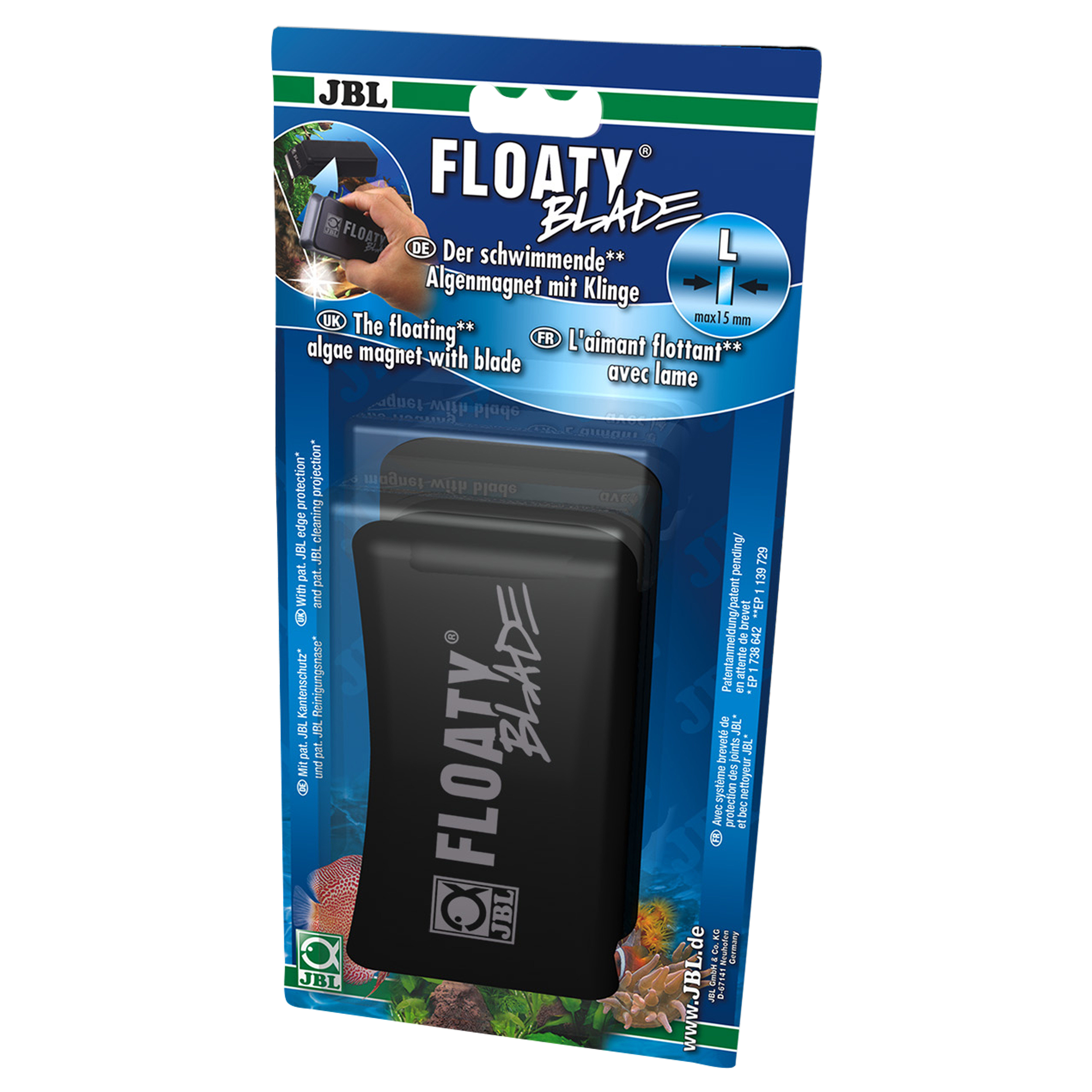 Jbl -  Aimant Flottant Floaty Blade pour Aquarium - L Image num&eacute;ro 1
