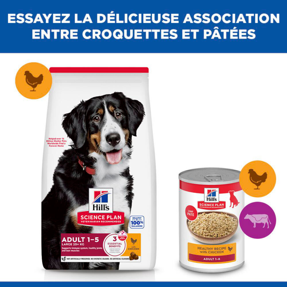Hill's Science Plan - Adult Croquettes Pour Grand Chien Au Poulet  - 18kg Image num&eacute;ro 13