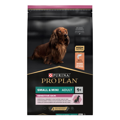 Pro Plan - Croquettes OPTIDERMA Small & Mini Sensitive Skin Saumon pour Chien