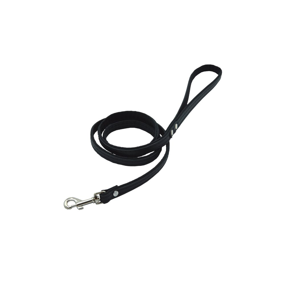 Comme Un Roi - Laisse Cuir So Chic Noir pour Chien - 120cm Image num&eacute;ro 1