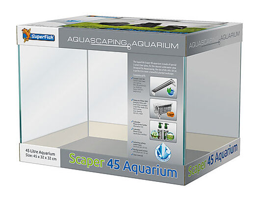 Superfish - Aquarium SCAPER 45 en Verre Crystal Clear - 45L image number null