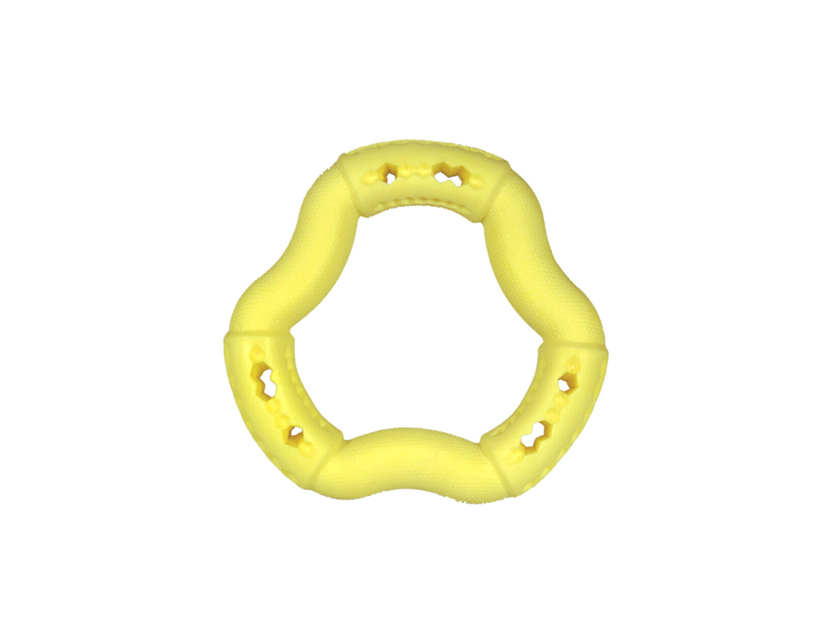 Vadigran - Jouet Anneau Jaune Vanille pour Chiens - 12cm Image num&eacute;ro 2