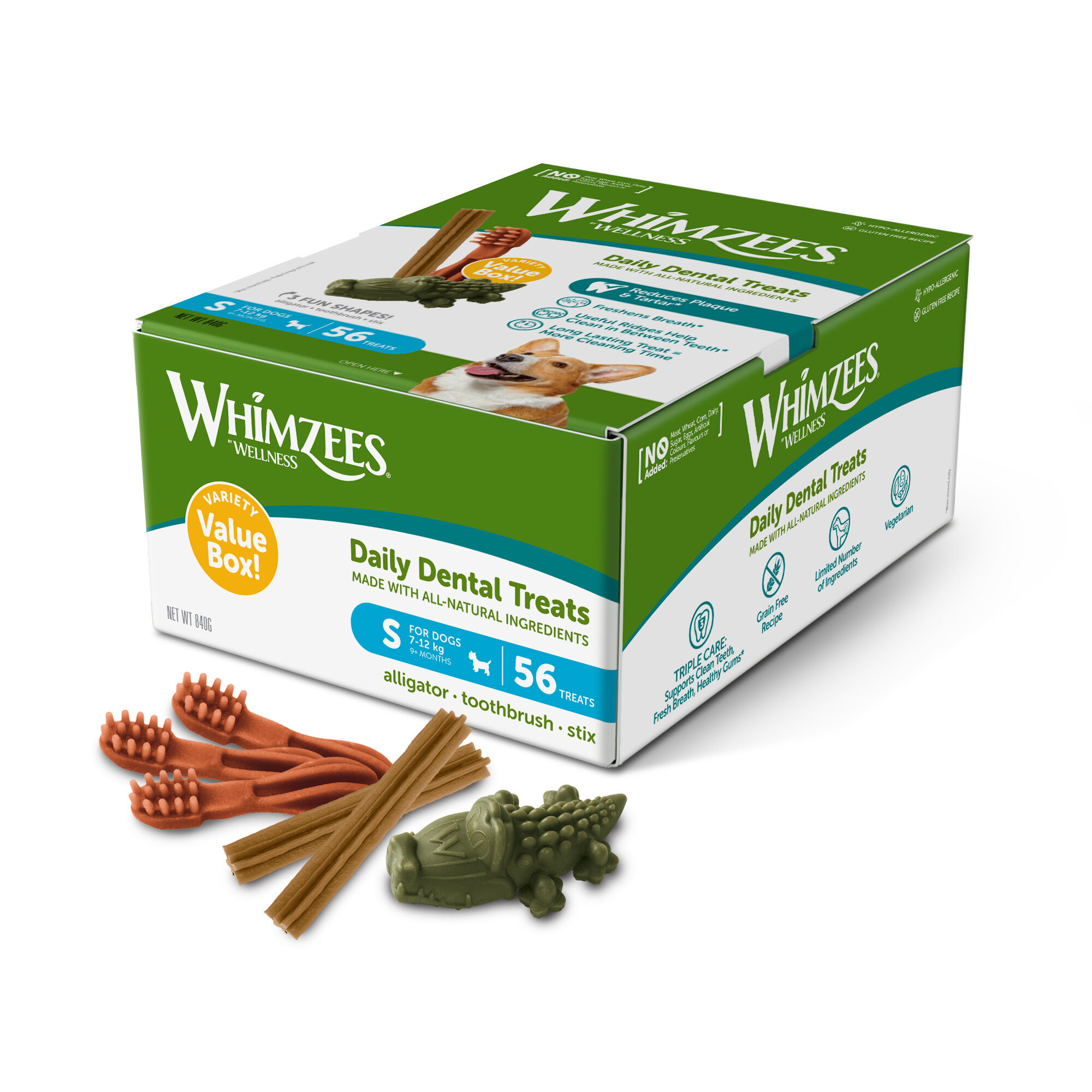 Whimzees - Friandises Daily Dental Treats Value Box pour Chiens - S Image num&eacute;ro 2