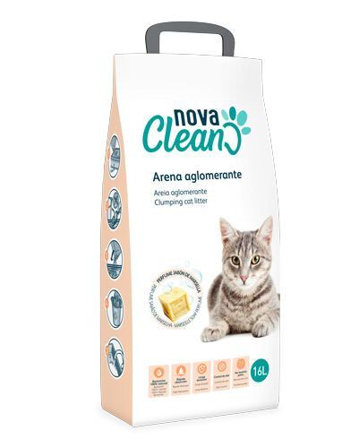 Nova Clean - Liti&egrave;re Agglom&eacute;rante Parfum&eacute;e au Savon de Marseille - 16L Image num&eacute;ro 1