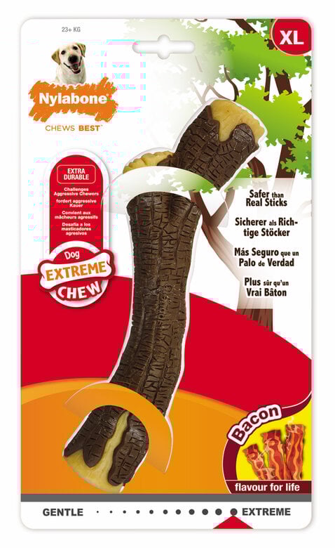 Anka - Jouet Nylabone Wooden Stick au Bacon - XL Image numéro 1 Anka - Jouet Nylabone Wooden Stick au Bacon - XL Image numéro 1