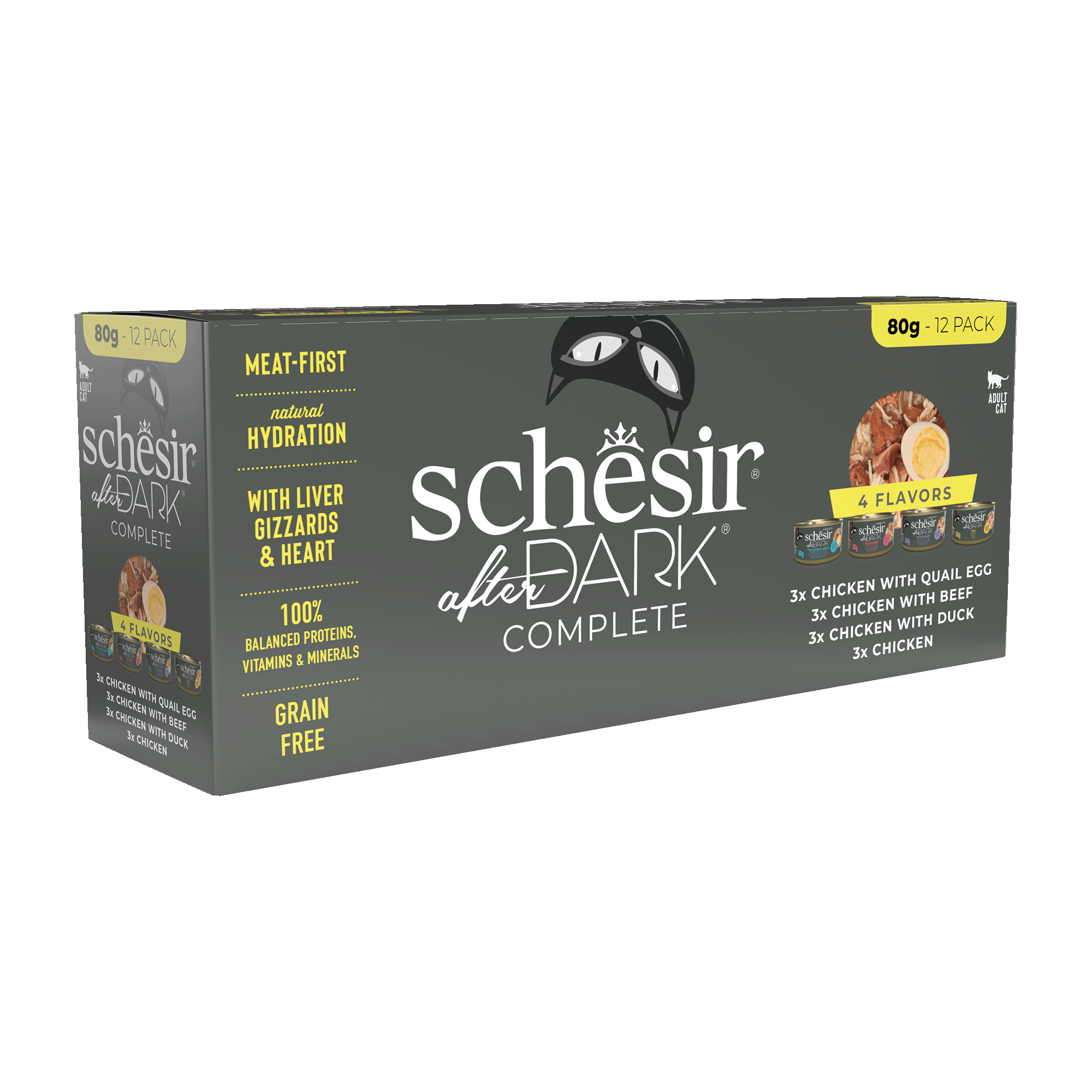 Schesir - Bo&icirc;tes After Dark au Poulet en Bouillon pour Chats - 12x80g Image num&eacute;ro 2