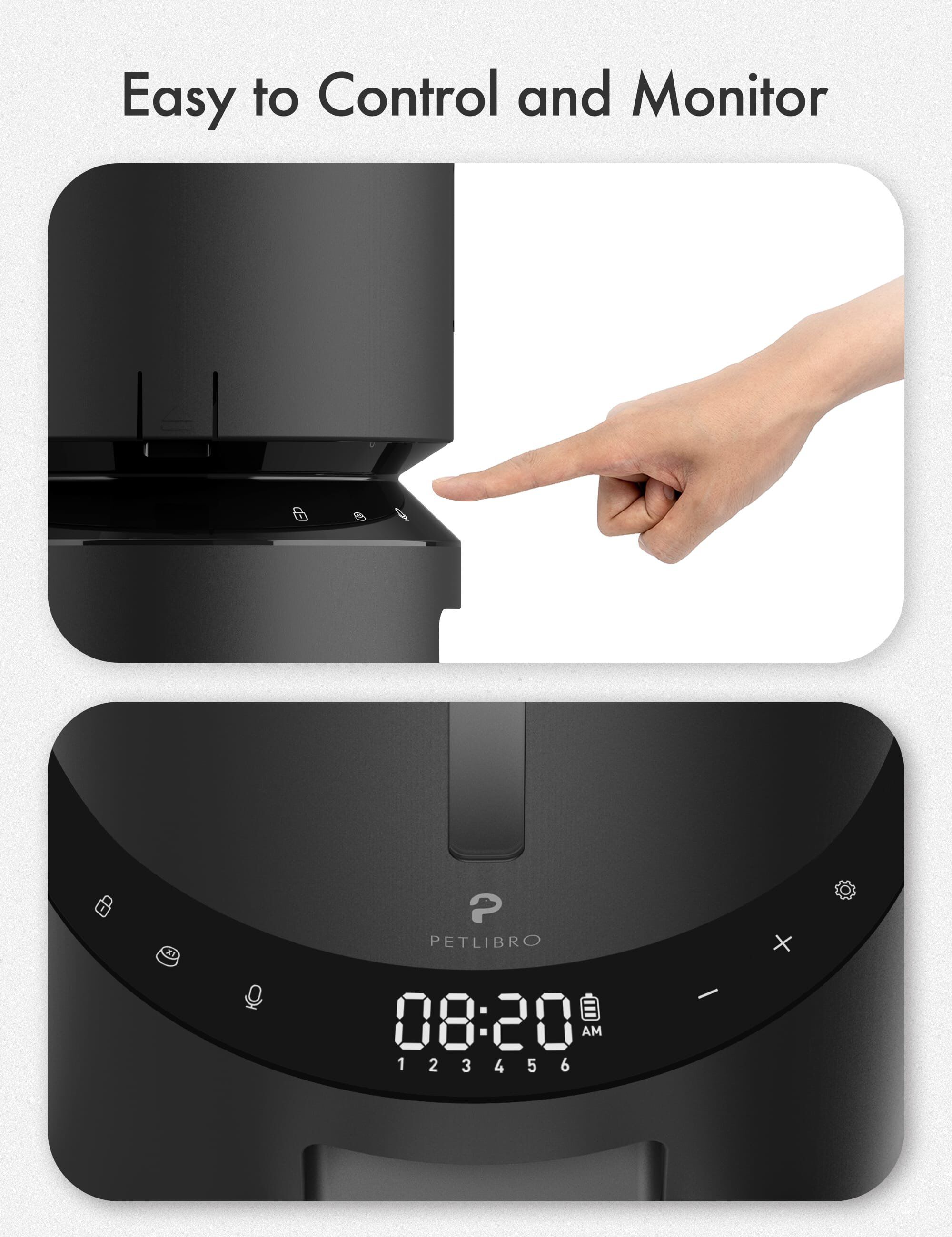 Petlibro - Mangeoire Granary Automatiquen 3l Noir Image num&eacute;ro 3