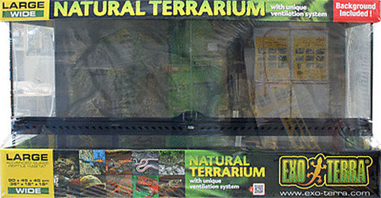 Exo Terra - Terrarium en Verre pour Reptile - 90x45x45cm image number null