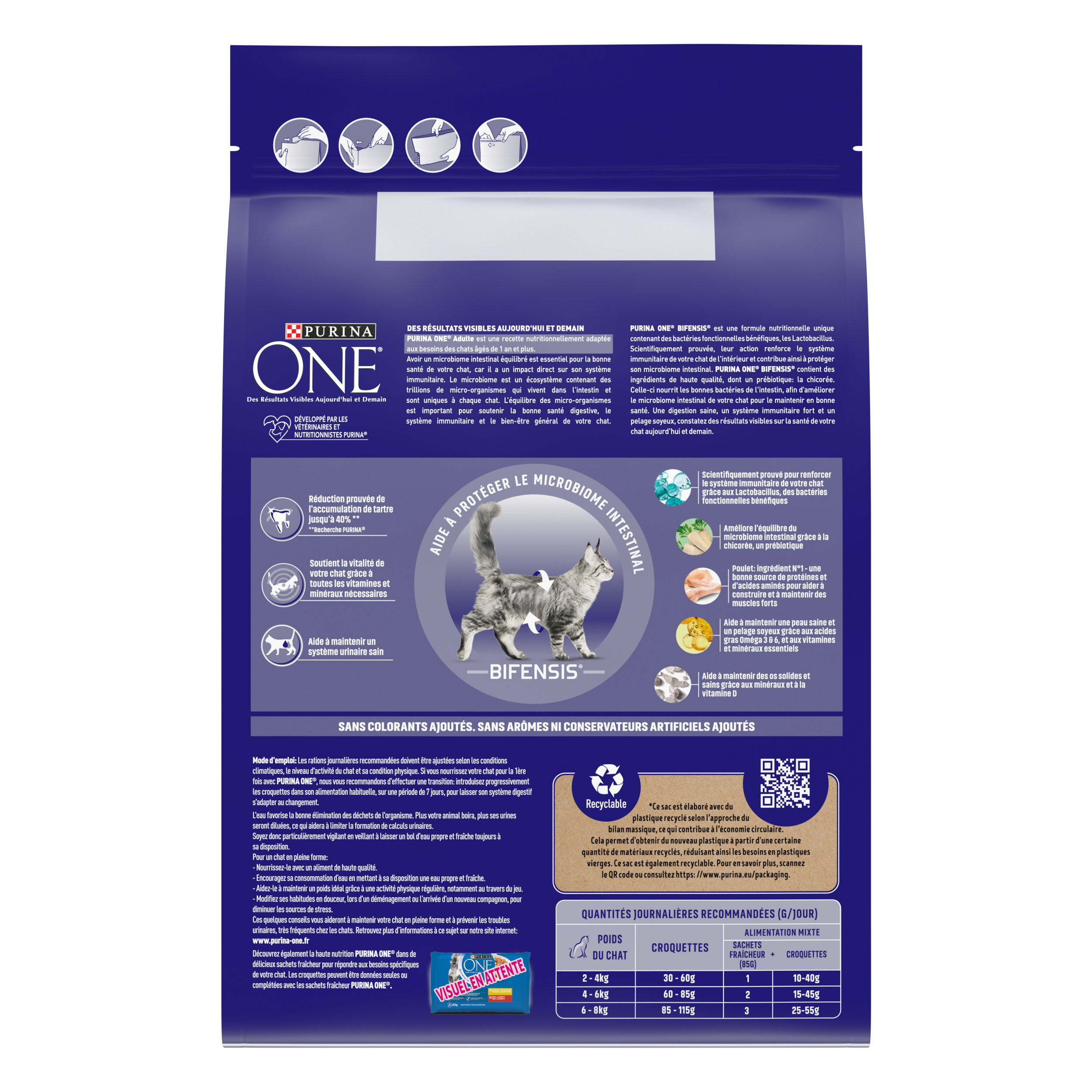 Purina One - Croquettes Adulte Bifensis au Poulet pour Chat - 3Kg Image num&eacute;ro 3
