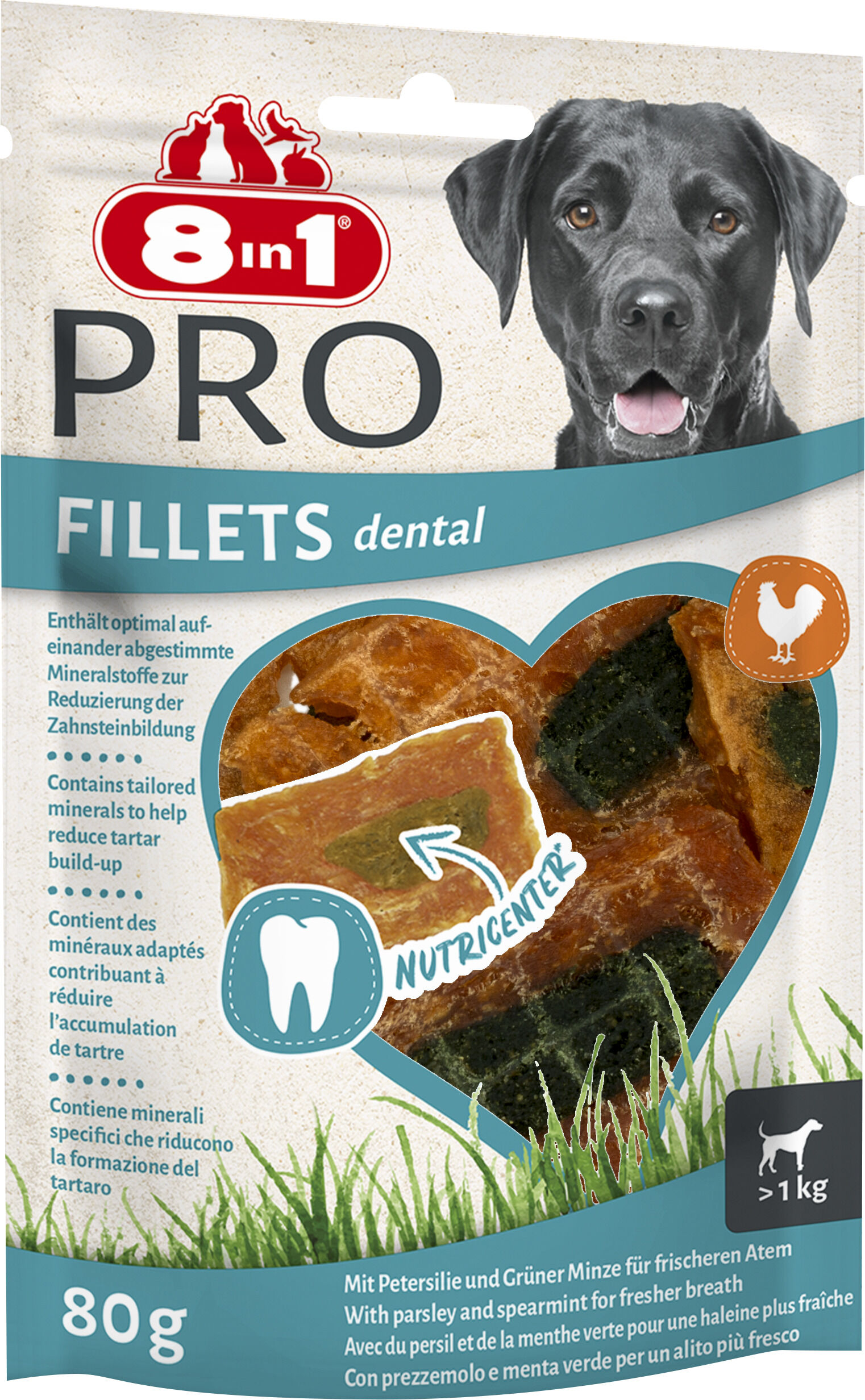 8in1 - Friandises Fillets Pro Dental pour Chiens - 80g Image num&eacute;ro 2