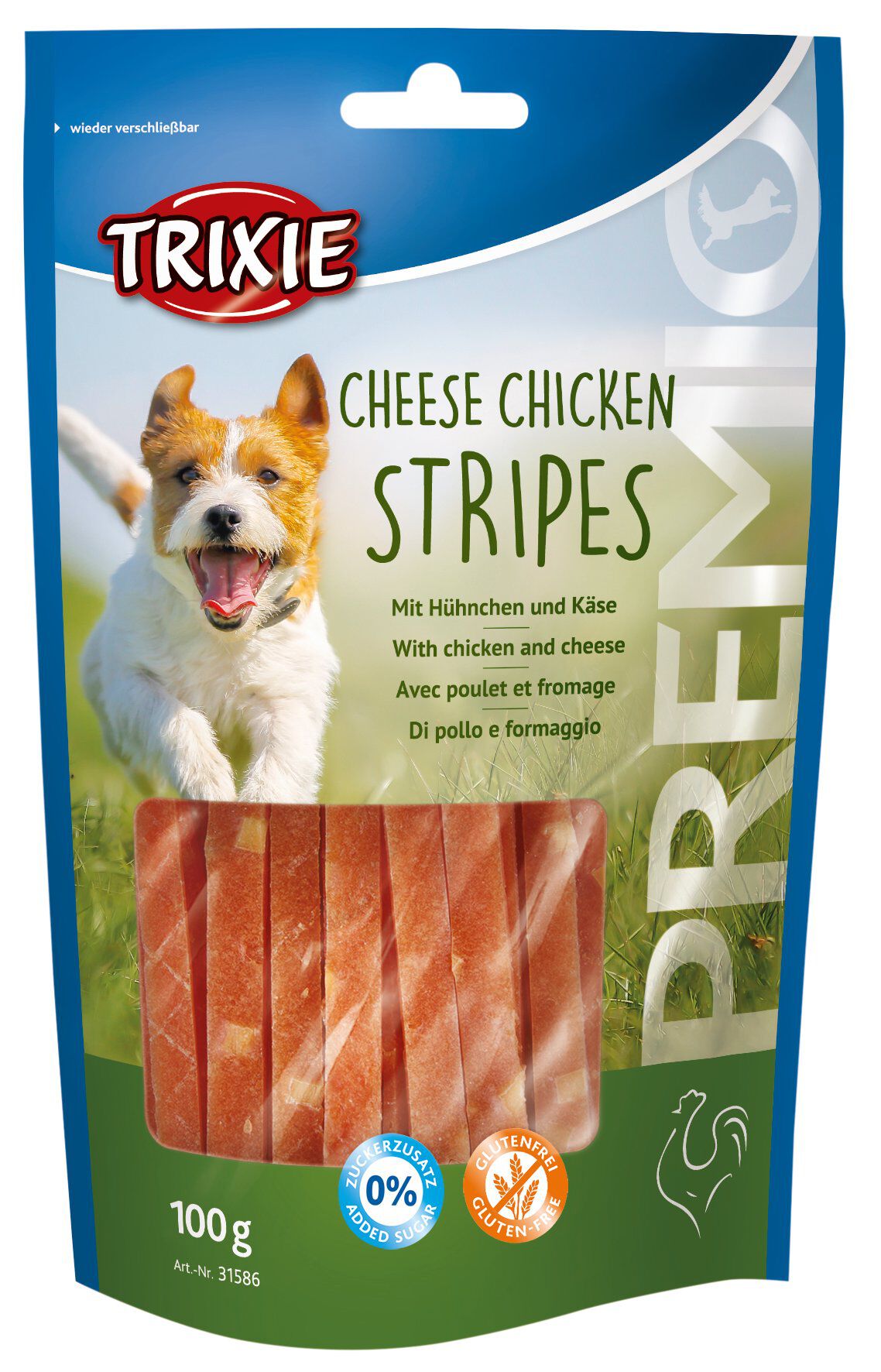 Trixie - PREMIO Cheese Chicken Stripes - 100 g Image num&eacute;ro 1