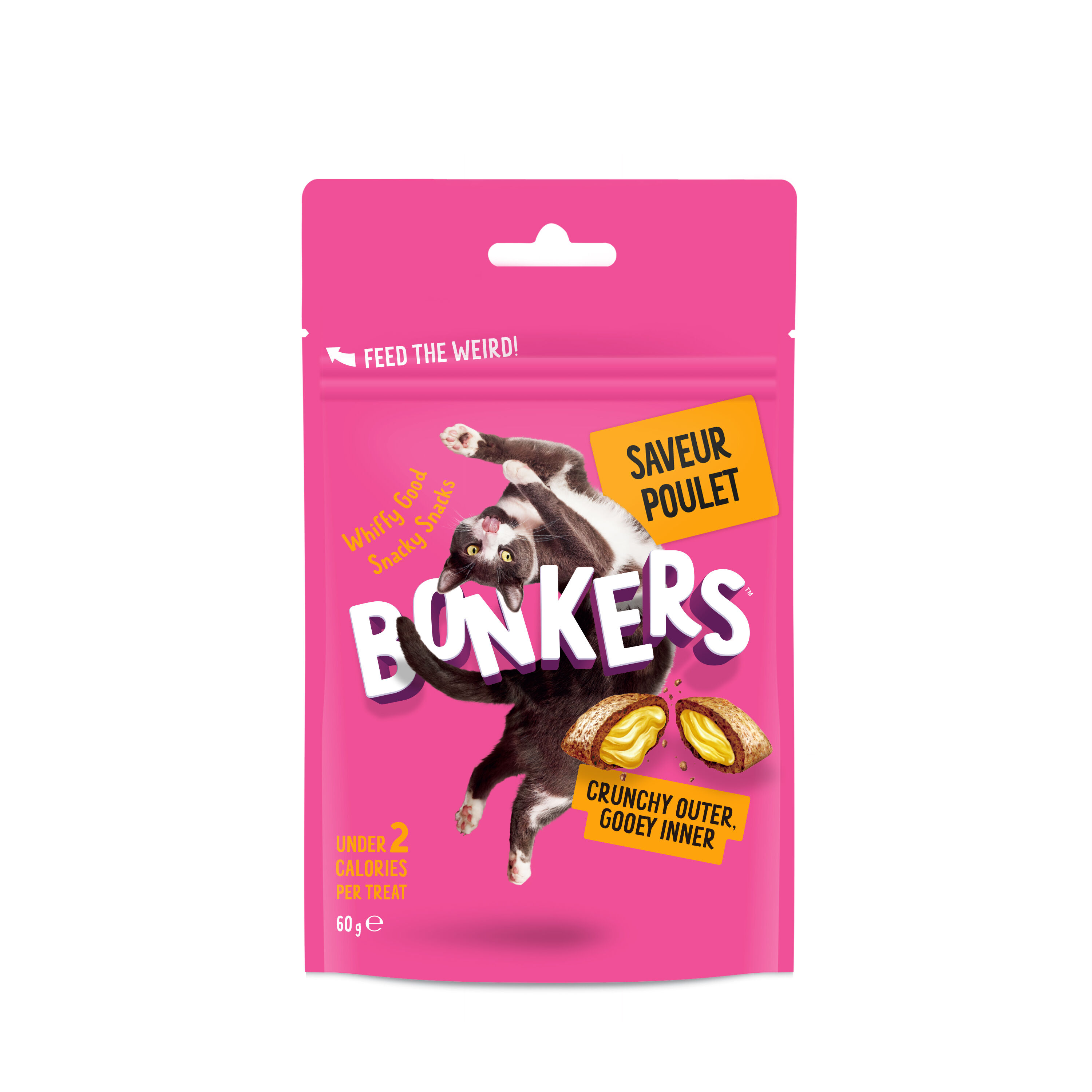 Bonkers - Friandises Saveur Poulet pour Chats - 60g Image num&eacute;ro 1