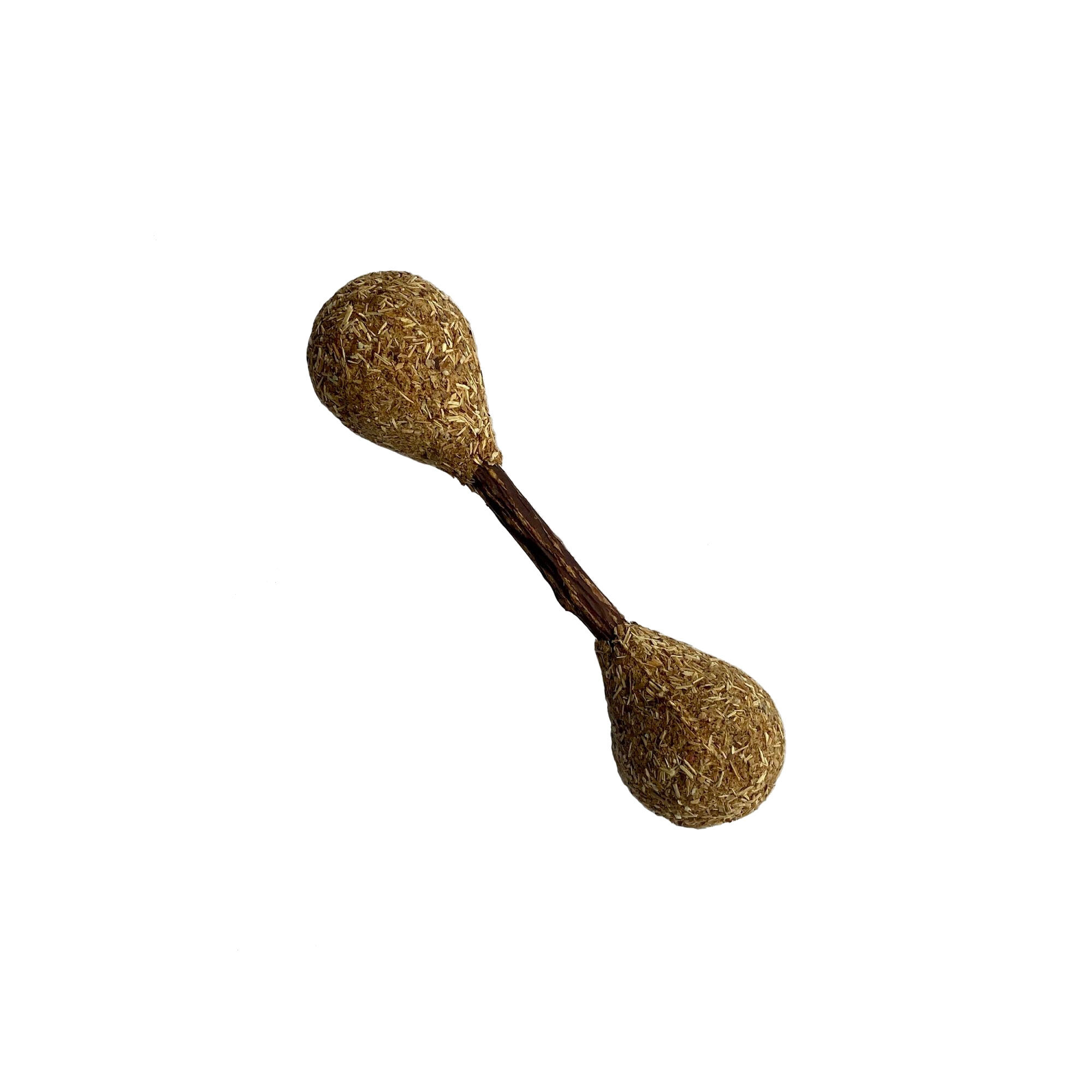 Wouapy - Jouet Haltere Bois Matatabi + Herbe &agrave; Chat pour Chats Image num&eacute;ro 1