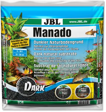 JBL - Substrat de Sol Naturel Manado Noir pour Aquarium