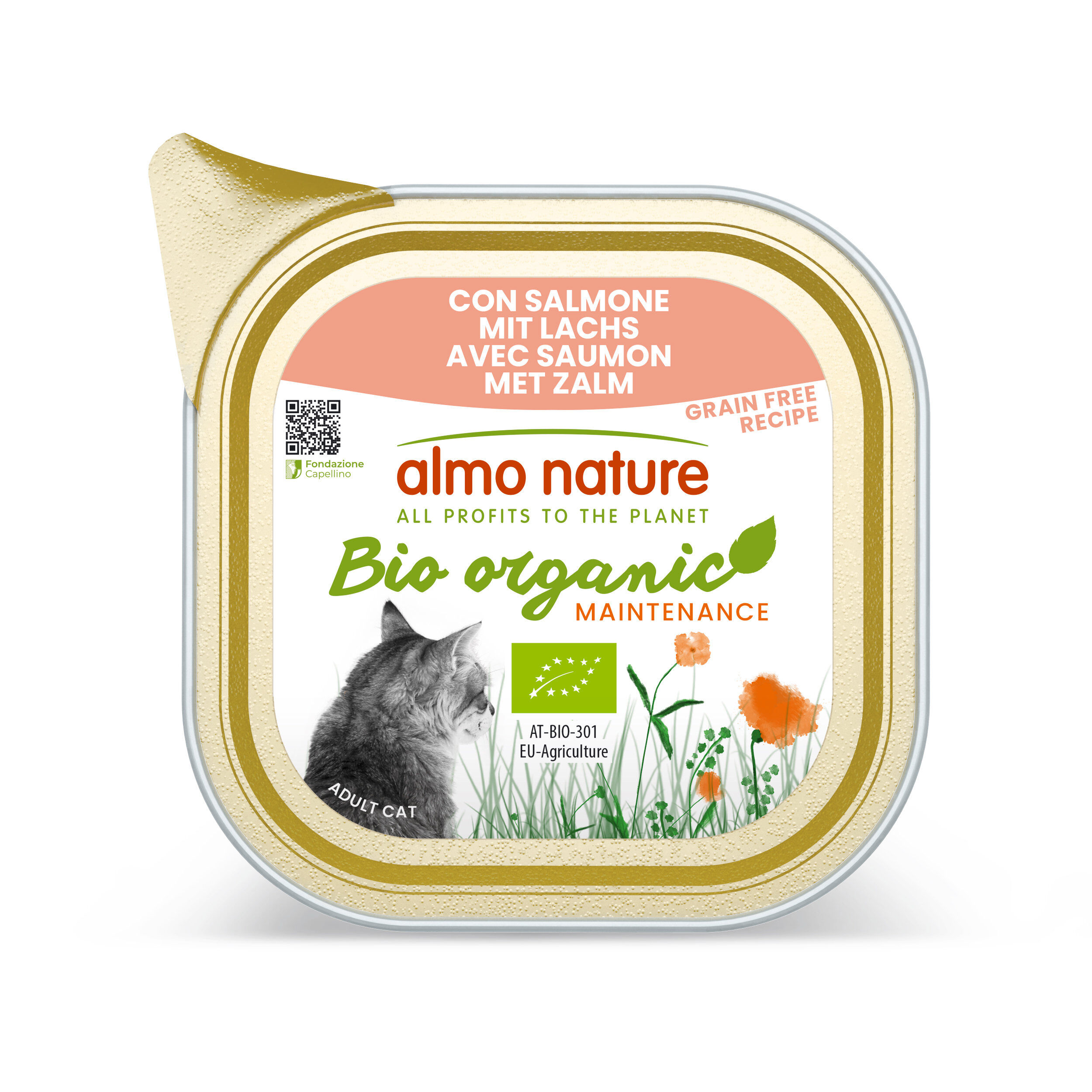 Almo Nature - P&acirc;t&eacute;e Bio Organic  Saumon - 85g Image num&eacute;ro 1