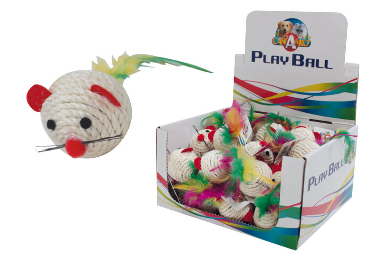 Croci - Jouet Balle Souris Rio pour Chats - 4cm Image numéro 1 Croci - Jouet Balle Souris Rio pour Chats - 4cm Image numéro 1