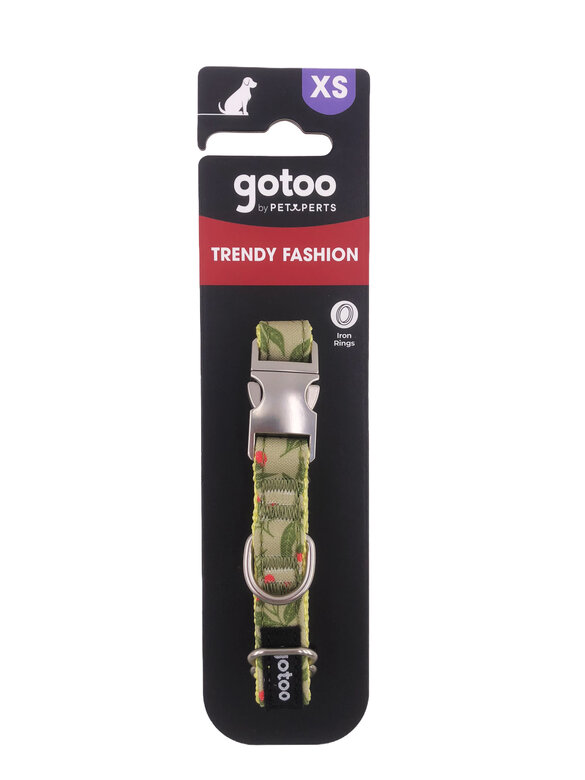 Gotoo - Collier à motif Botanic Vert pour chien - XS Image numéro 4 Gotoo - Collier à motif Botanic Vert pour chien - XS Image numéro 4