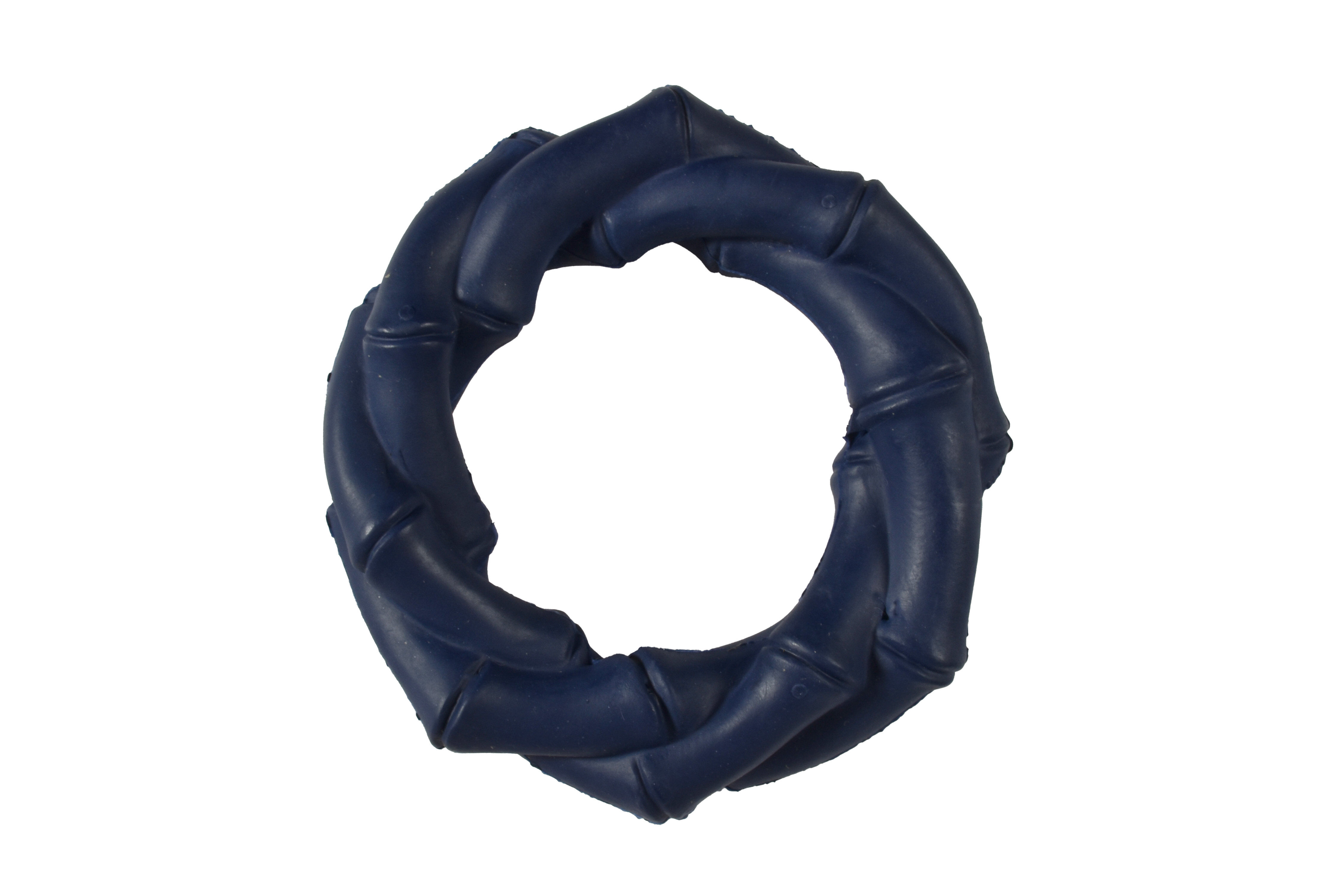 Bobby - Jouet Anneau Bambou Caoutchouc Bleu pour Chiens Image num&eacute;ro 1