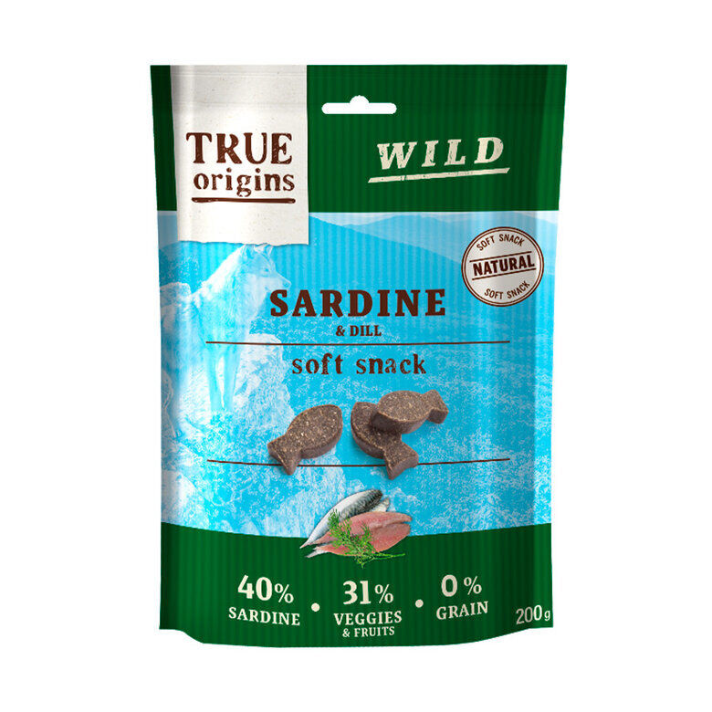 True Origins Wild - Friandises Soft aux Sardines pour Chiens - 200g Image num&eacute;ro 1