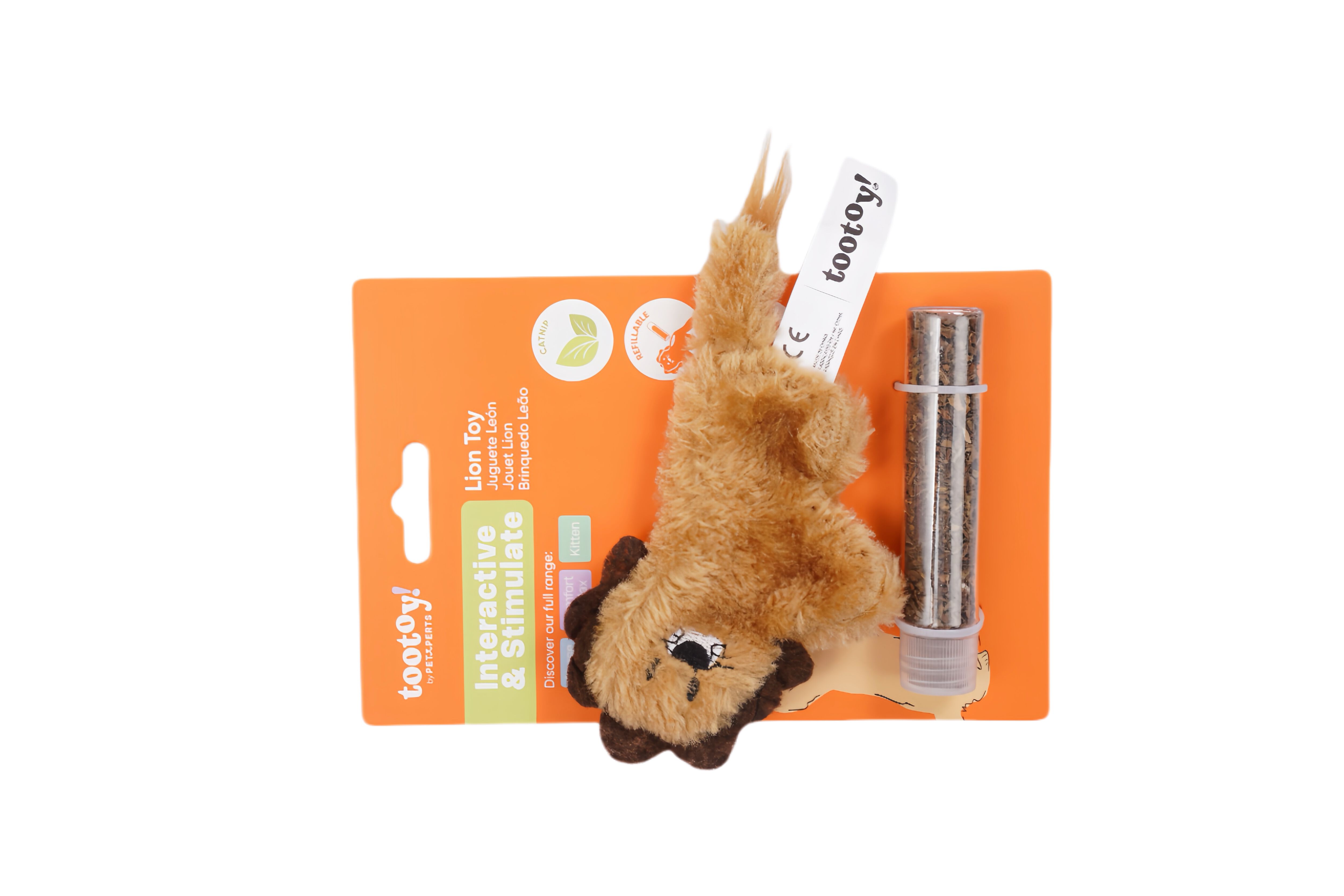 Tootoy! - Jouet Peluche Lyon avec Catnip pour Chats - 15cm Image num&eacute;ro 5