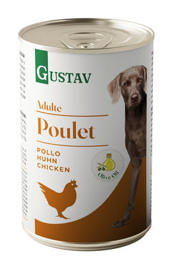 Gustav - Pâtée Adulte au Poulet pour Chiens - 400g