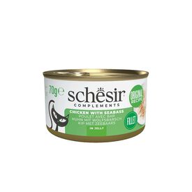 Schesir - Pâtée en Gelée au Poulet et Bar pour Chats - 70g