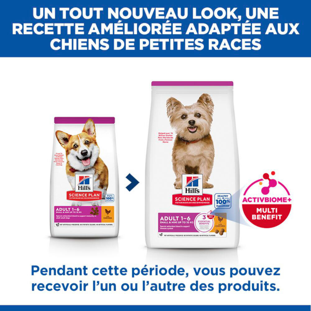 Hill's Science Plan - Adult Small & Mini Croquettes Pour Petit Chien Au Poulet  -  1,5kg Image num&eacute;ro 4