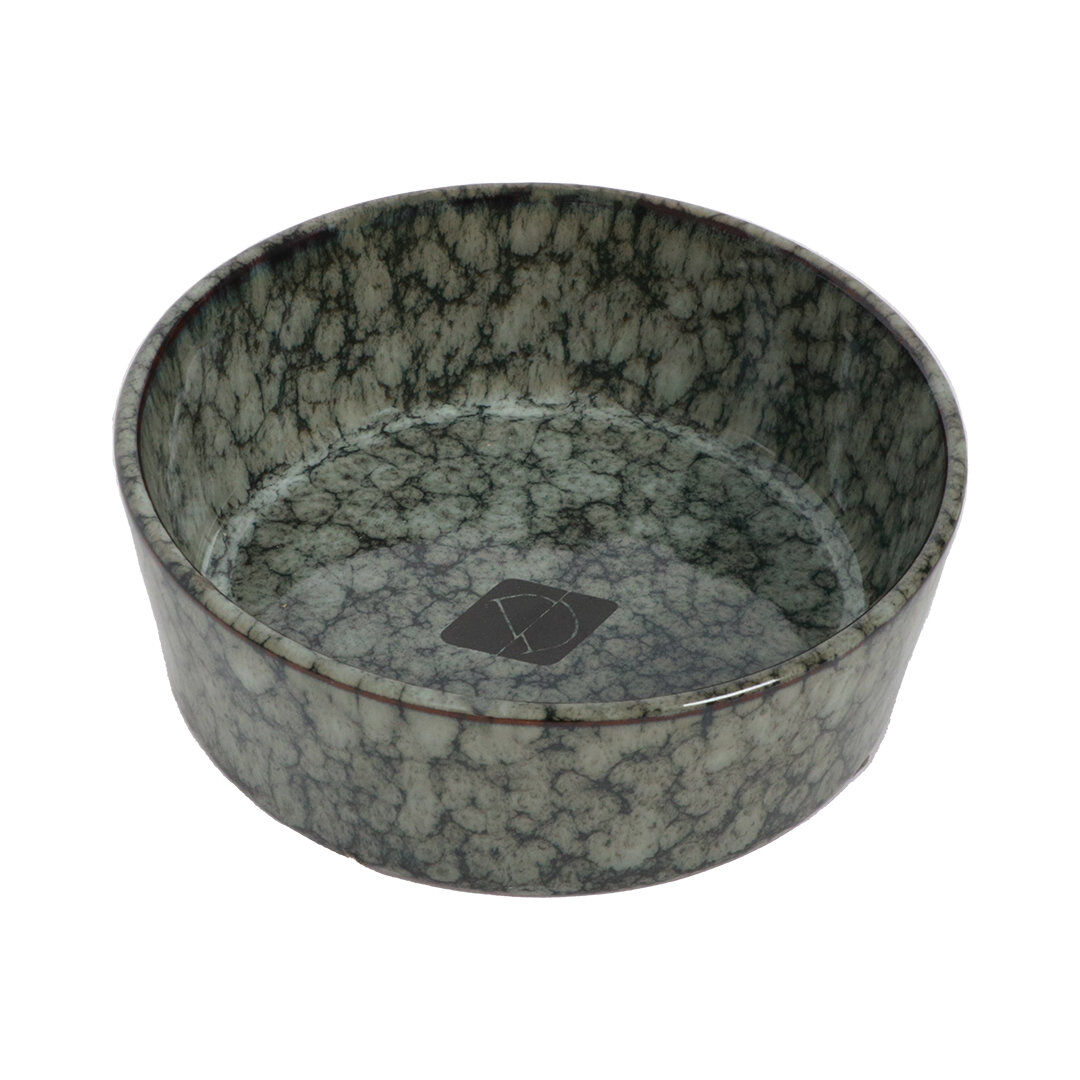 D&D - Gamelle et Ecuelle D'eau Jasper S - 350ml - 13x13x4,4cm Green Marble Image num&eacute;ro 1
