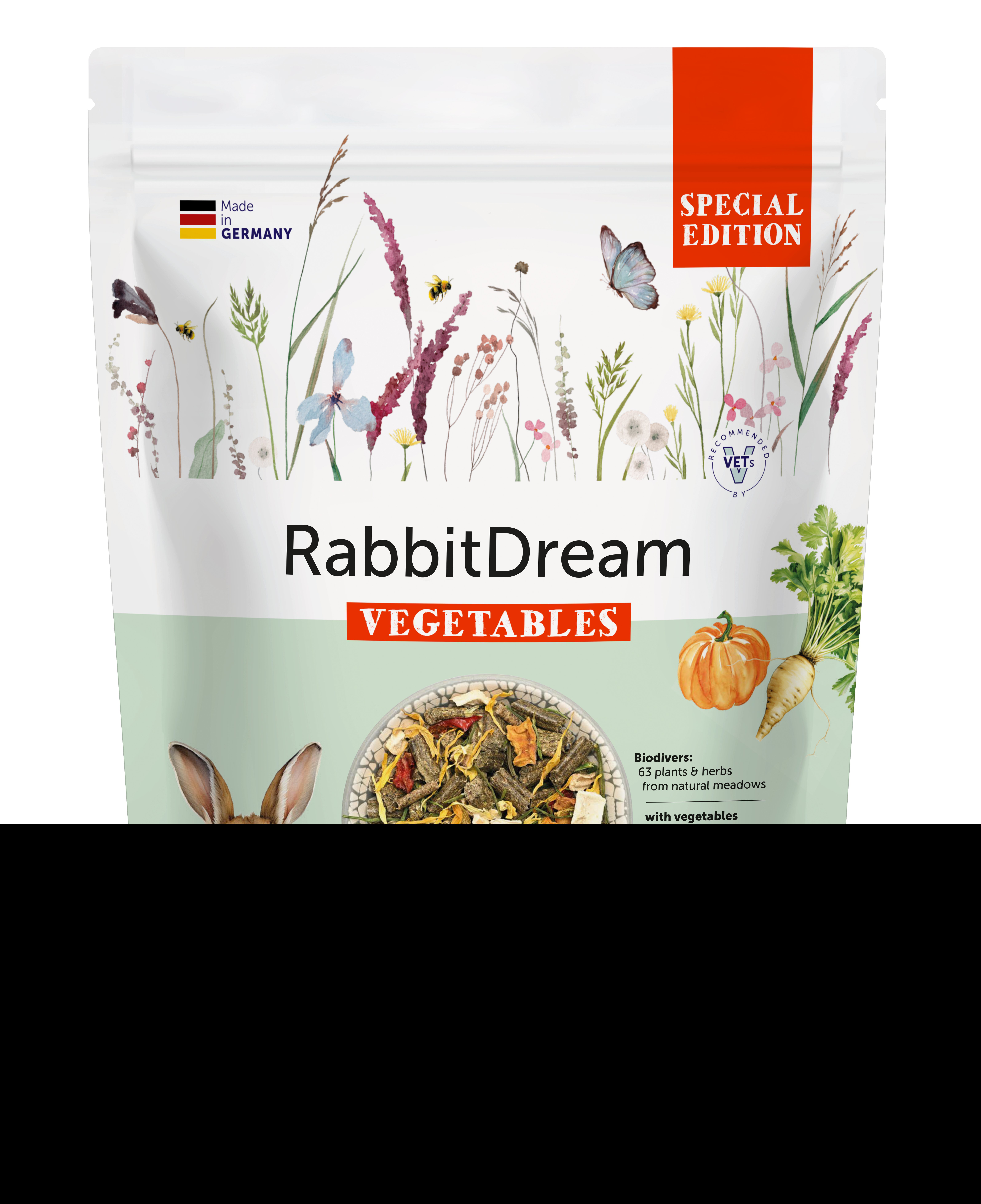 Bunny Nature - Alimentation Lapin Adulte RabbitDream VEGETABLES - 1,5Kg Image num&eacute;ro 1