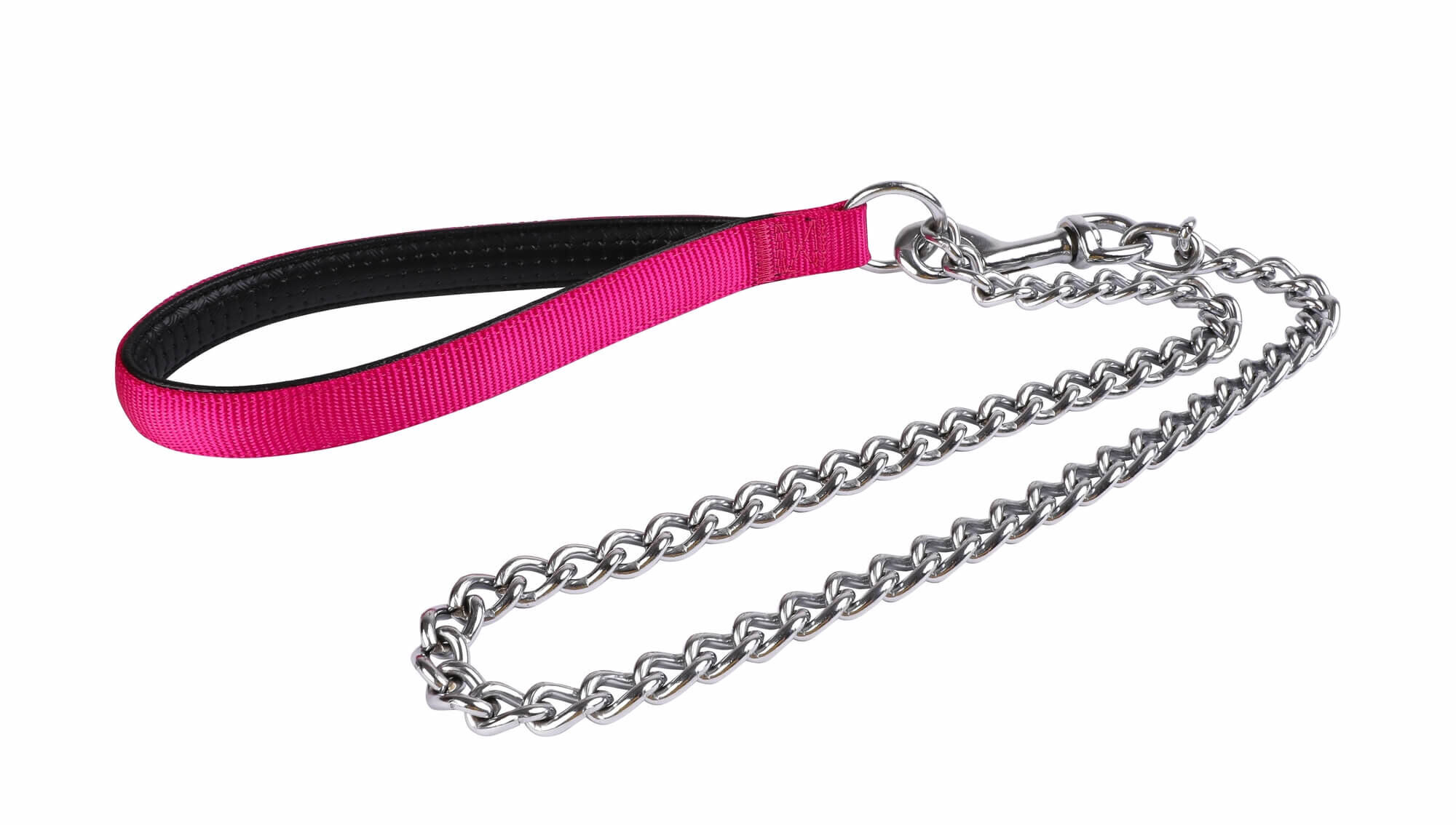 Animalis - Laisse M&eacute;tal Forte Confort 25mm et 75cm pour Chien - Fuchsia Image num&eacute;ro 2