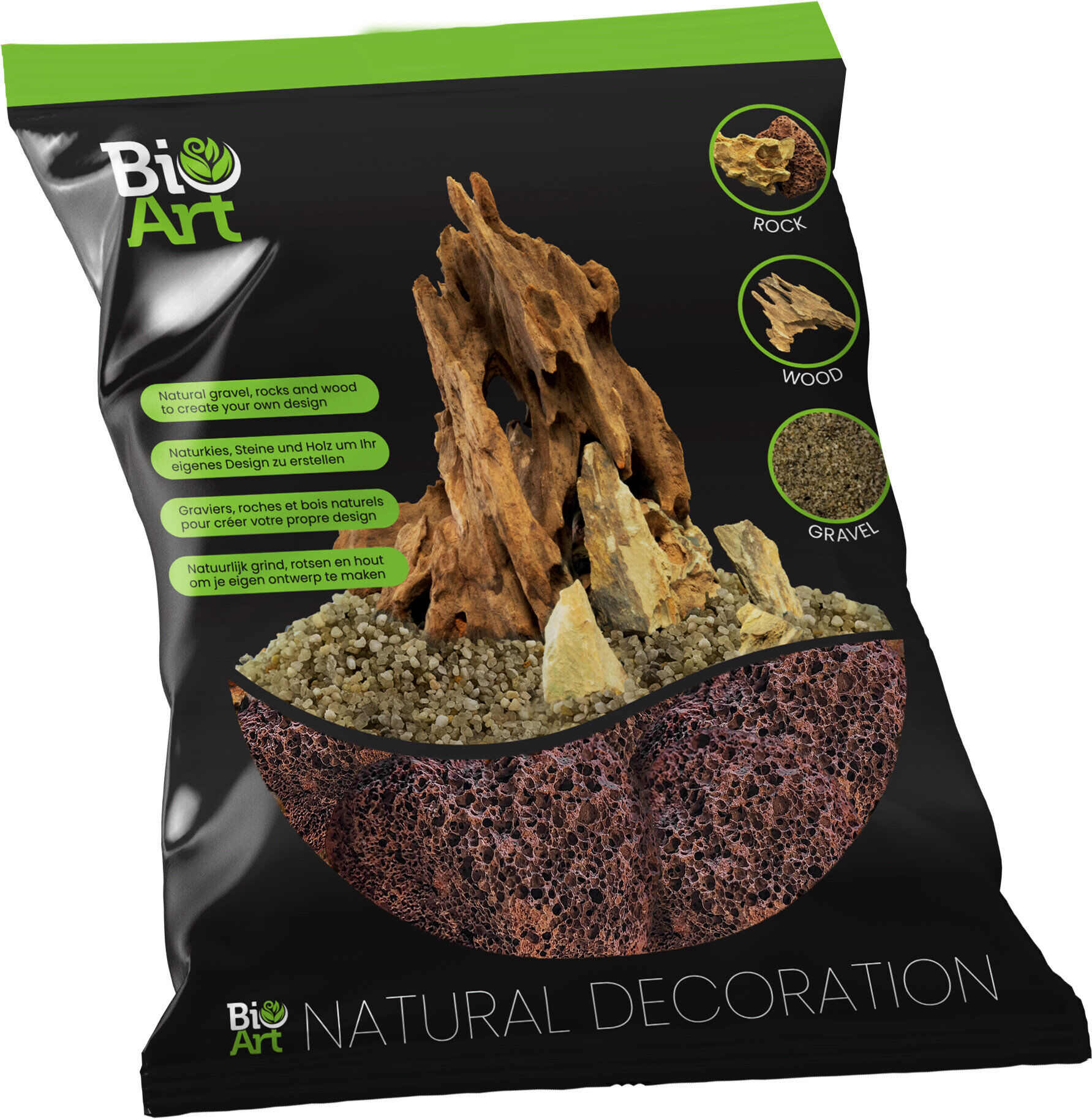 BioArt - Roche Natural Decoration Lava Rock - 800g Image num&eacute;ro 1