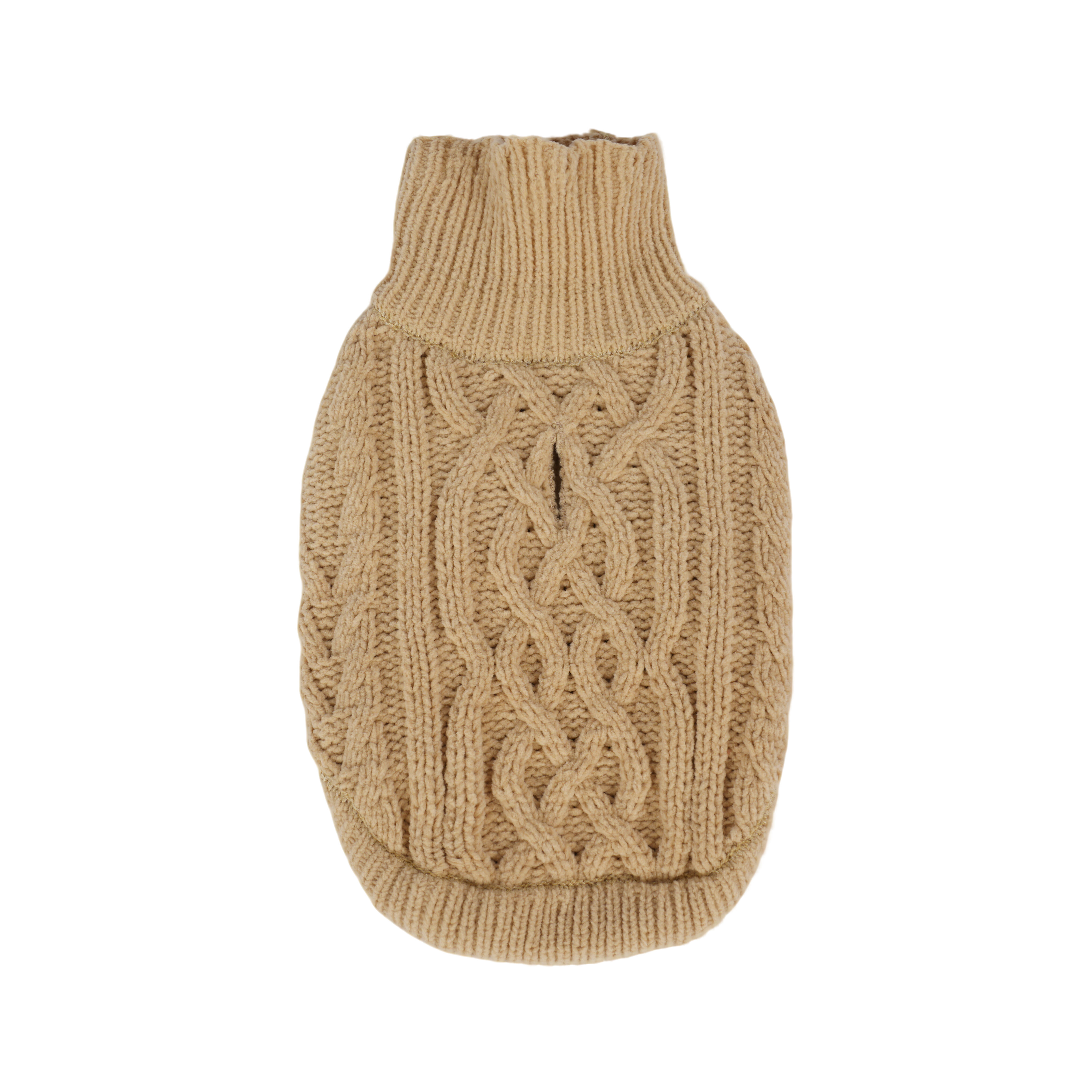 Gotoo - Pull Torsades Beige pour Chiens - 20cm Image num&eacute;ro 1