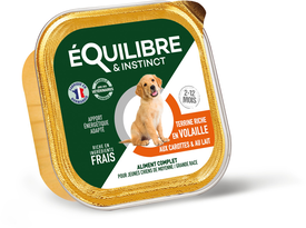 Équilibre & Instinct - Pâtée Riche en Volaille pour Chiots - 300g