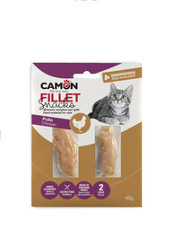 Camon - Friandises Fillet Snacks au Poulet pour Chats - 40g