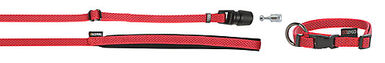 Goleygo - Ensemble Laisse Collier et Goupille Rouge pour Chien - S