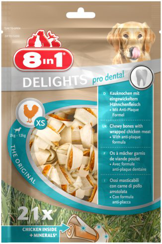 8in1 - Friandises Dental Delights Mini Value pour Chien - x21 Image num&eacute;ro 1