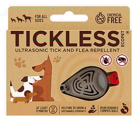 Tickless - Médaillon Ecopet Antiparasitaire Ultrason pour Chiens et Chats - 3,8cm