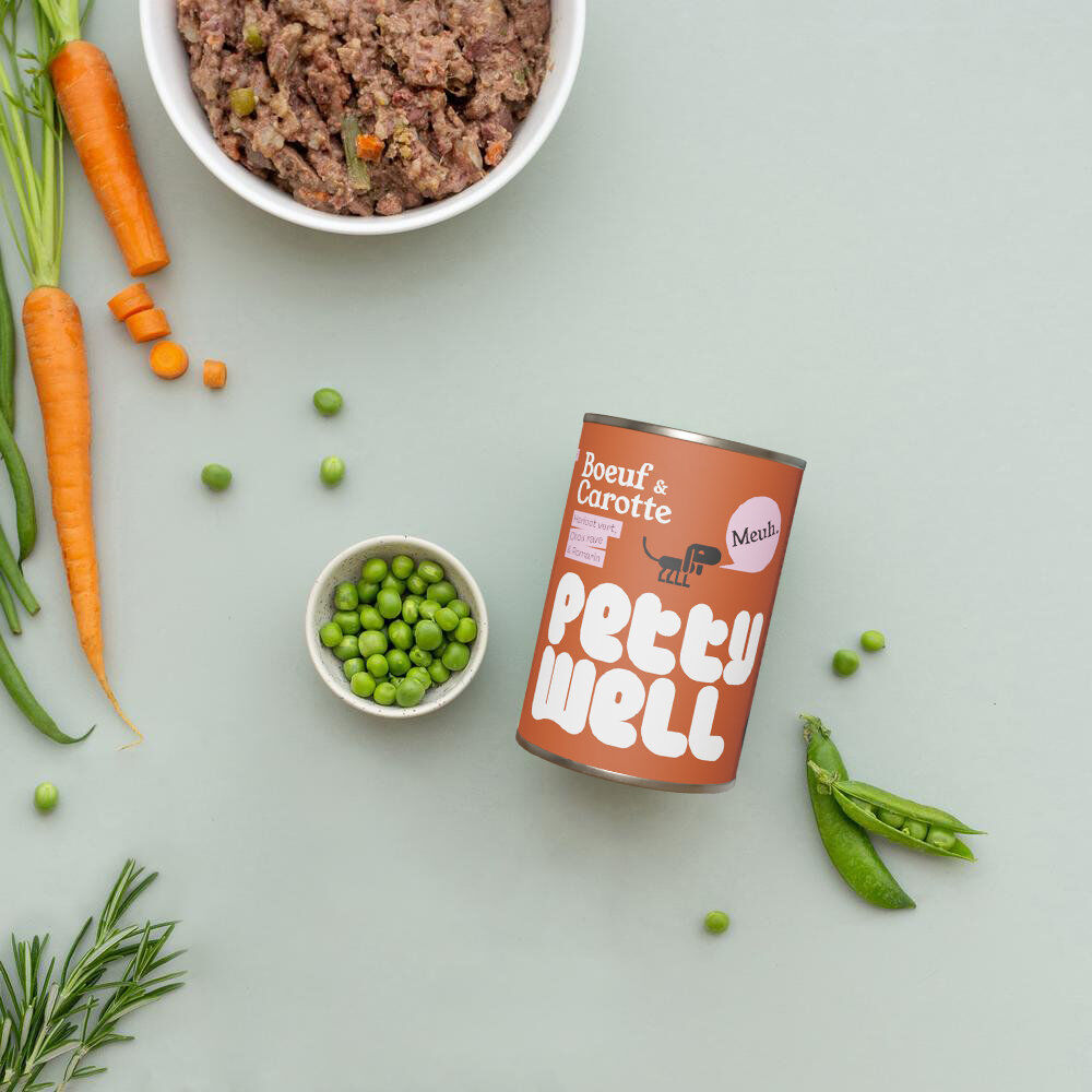 Petty Well - P&acirc;t&eacute;e au B&oelig;uf pour Chiens - 6x400g Image num&eacute;ro 3