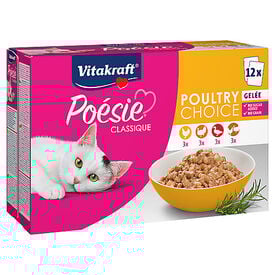 Vitakraft - Multipack Poésie Classique en Gelée à la Volaille - 12x85g